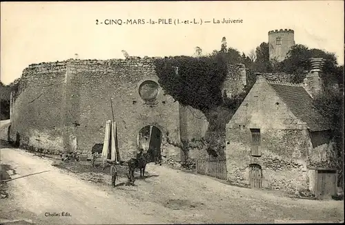 Ak Cinq Mars la Pile Indre et Loire, La Juiverie