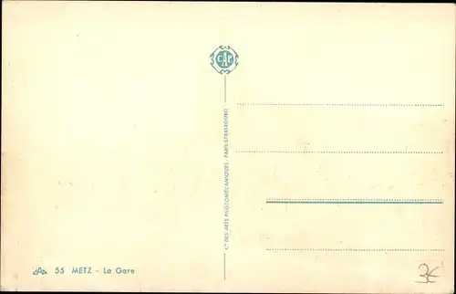 Ak Metz Moselle, La Gare