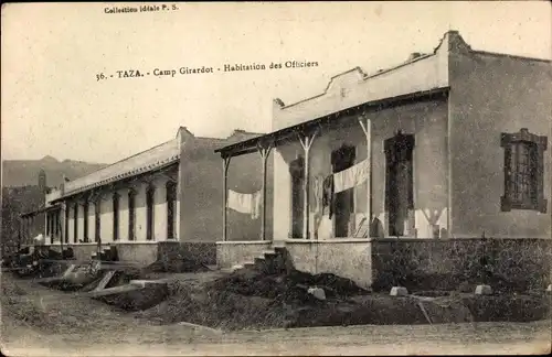 Ak Taza Marokko, Camp Girardot, Habitation des Officiers