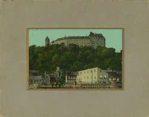 Foto Greiz im Vogtland, Residenzschloss Reuss ältere Linie, Photochromie