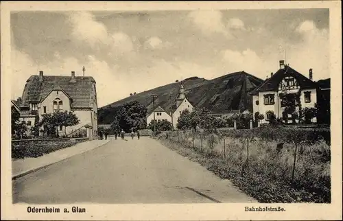 Ak Odernheim am Glan Rheinland Pfalz, Bahnhofstraße