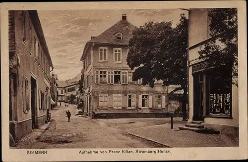 Ak Simmern im Hunsrück, Straßenpartie, Handlung