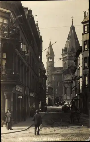 Foto Ak Mainz am Rhein, Dom, Partie am Fischtor