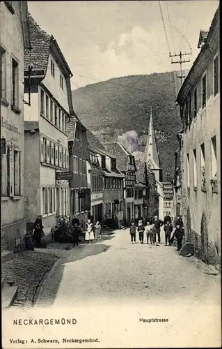 Ak Neckargemünd am Neckar, Hauptstraße