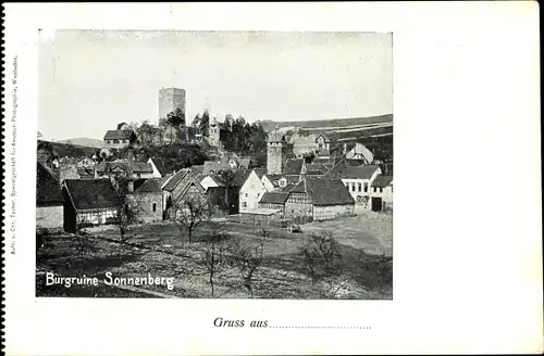 Ak Sonnenberg Wiesbaden in Hessen, Burgruine Sonnenberg