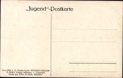 Künstler Ak Pfeiffer Kohrt, G., Frühlingsreigen, Engel, Jugend Postkarte