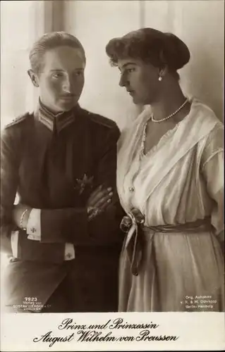 Ak Prinz und Prinzessin August Wilhelm von Preußen, Liersch 7923