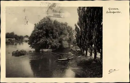 Ak Gießen an der Lahn Hessen, Lahnpartie