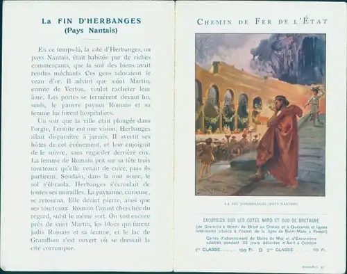 Klapp Ak Chemin de Fer de l'Etat, Les Grandes Legendes de Bretagne, La Fin d'Herbanges, Pays Nantais