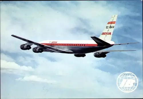 Ak Passagierflugzeug Douglas DC 8 Turbofan Jet, Iberia, EC-BAV