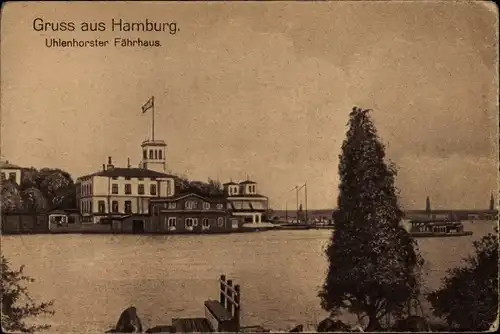 Ak Hamburg Nord Uhlenhorst, Fährhaus