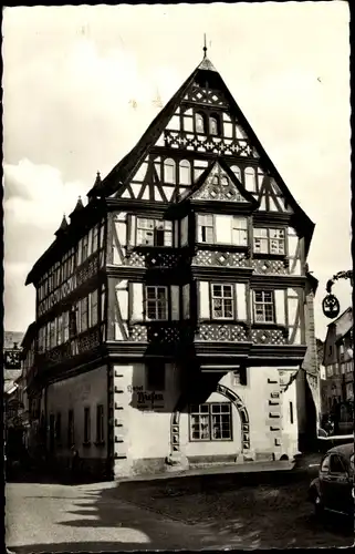 Ak Miltenberg am Main Unterfranken, Hotel Riesen, Fachwerkhaus