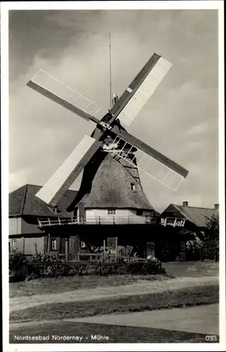 Ak Nordseebad Norderney Ostfriesland, Windmühle