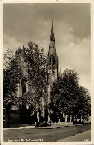 Ak Demmin in Vorpommern, Bartholomäikirche