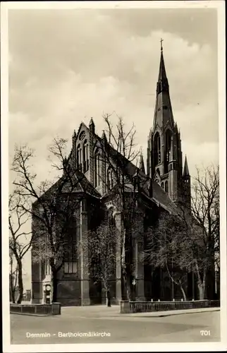 Ak Demmin in Vorpommern, Bartholomäikirche