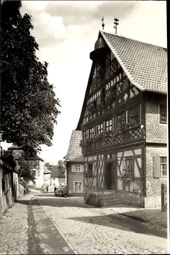 Ak Marktzeuln in Oberfranken, Rathaus mit Hauptstraße