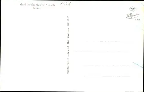 Ak Marktzeuln in Oberfranken, Rathaus