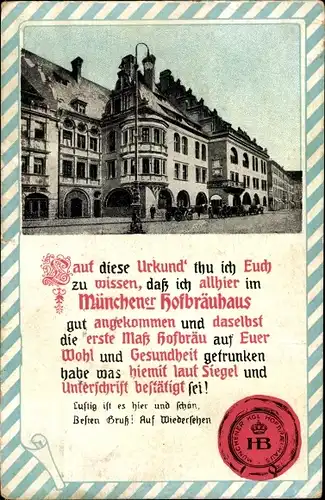 Ak München, Hofbräuhaus