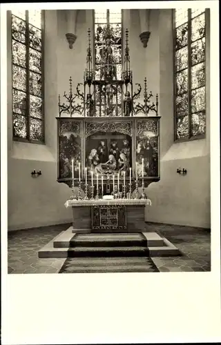 Ak Nürnberg in Mittelfranken, Friedenskirche St. Johannis, Peringsdorfer Altar