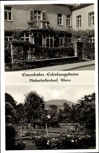 Ak Niederdollendorf Königswinter am Rhein, Eisenbahn Erholungsheim