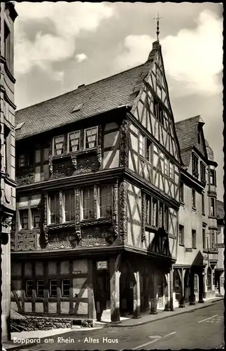 Ak Boppard am Rhein, altes Haus