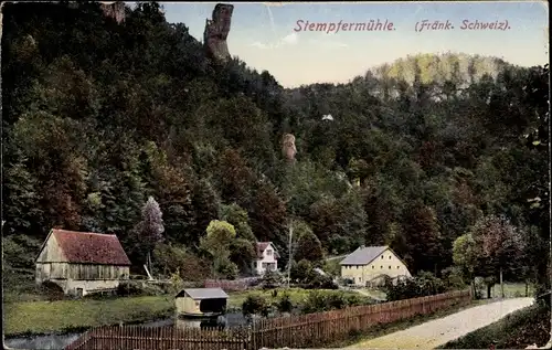 Ak Behringersmühle Gößweinstein in Oberfranken, Stempfermühle