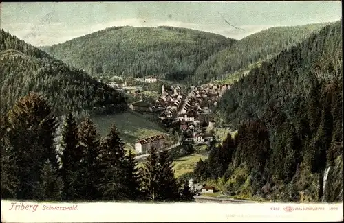 Ak Triberg im Schwarzwald, Gesamtansicht