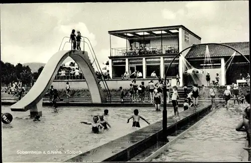 Ak Bad Sobernheim an der Nahe, Freibad