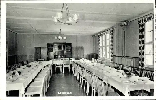 Ak Rickling in Holstein, Ricklinger Anstalten Lindenhof, Speisesaal