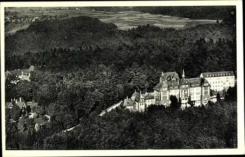 Ak Rosbach Windeck an der Sieg, Sanatorium, Fliegeraufnahme