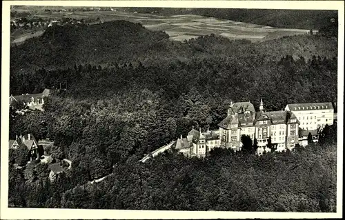 Ak Rosbach Windeck an der Sieg, Sanatorium, Fliegeraufnahme