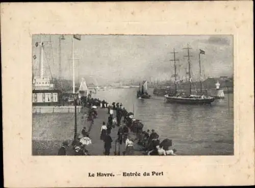 Ak Le Havre Seine Maritime, Entree du Port
