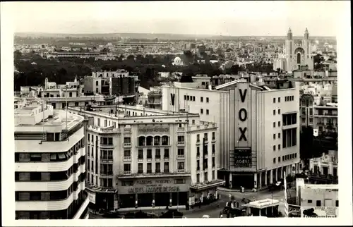 Ak Casablanca Marokko, Un coin de la Place de France