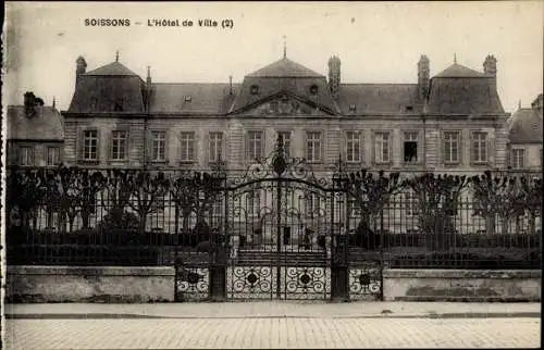 Ak Soissons Aisne, L'Hotel de Ville