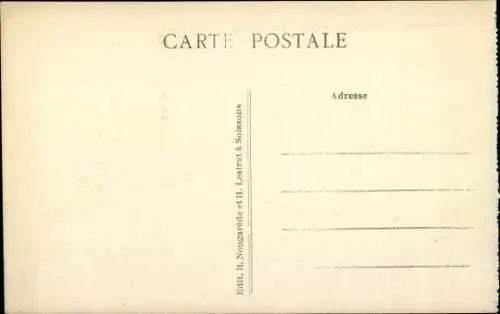 Ak Soissons Aisne, Le Faubourg St-Waast, Vue prise des bords de l'Aisne