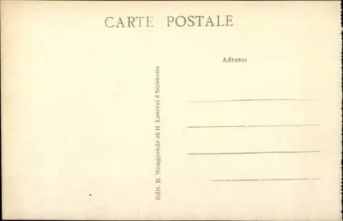 Ak Soissons Aisne, L'Eglise Ste-Eugenie et la Vue generale sur St-Jean-des Vignes