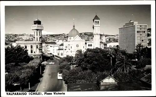 Ak Valparaíso Chile, Plaza Victoria