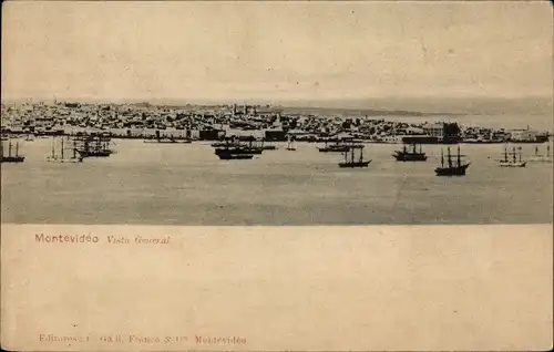 Ak Montevideo Uruguay, Vista General