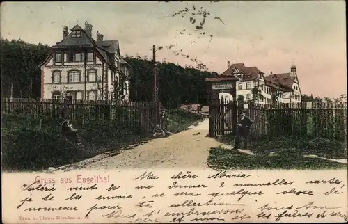 Ak Engelthal in Mittelfranken Bayern, Partie am Sanatorium