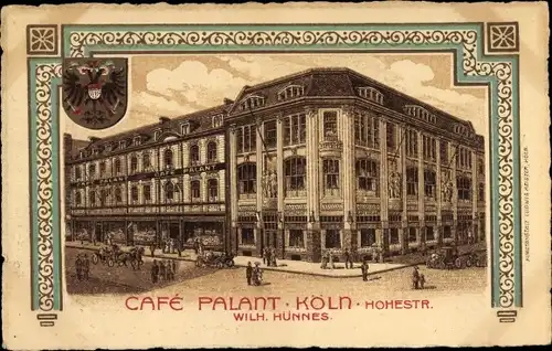 Wappen Litho Köln am Rhein, Cafe Palant, Hohestraße