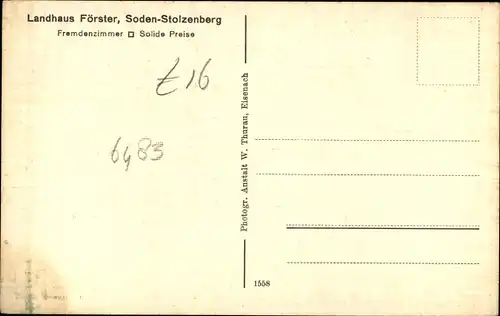 Ak Bad Soden Salmünster in Hessen, Stolzenberg, Landhaus Förster, Bienenstand