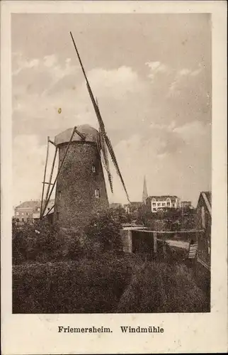 Ak Friemersheim Duisburg im Ruhrgebiet, Windmühle