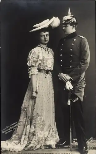 Ak Prinz Eitel Friedrich von Preußen, Sophie Charlotte