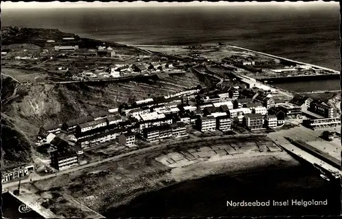 Ak Nordseeinsel Helgoland, Gesamtansicht, Fliegeraufnahme
