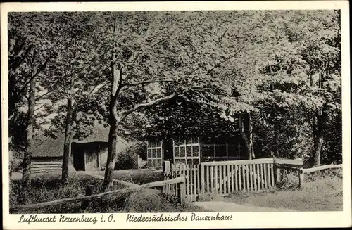 Ak Neuenburg Zetel in Oldenburg Friesland, Niedersächsisches Bauernhaus