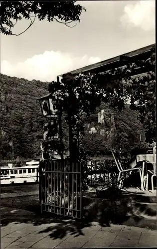 Ak Assmannshausen Rüdesheim am Rhein, Schrupp's Café am Rhein