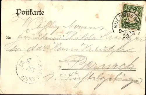 Ak Marie Hirschauer, Frauenportrait