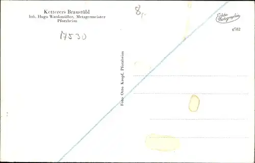 Ak Pforzheim im Schwarzwald, Ketterers Braustübl