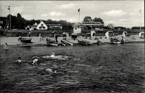 Ak Pelzerhaken Neustadt in Holstein, Strand, Boote