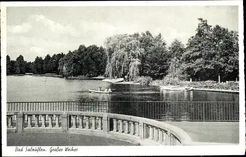 Ak Bad Salzuflen in Lippe, Großer Weiher